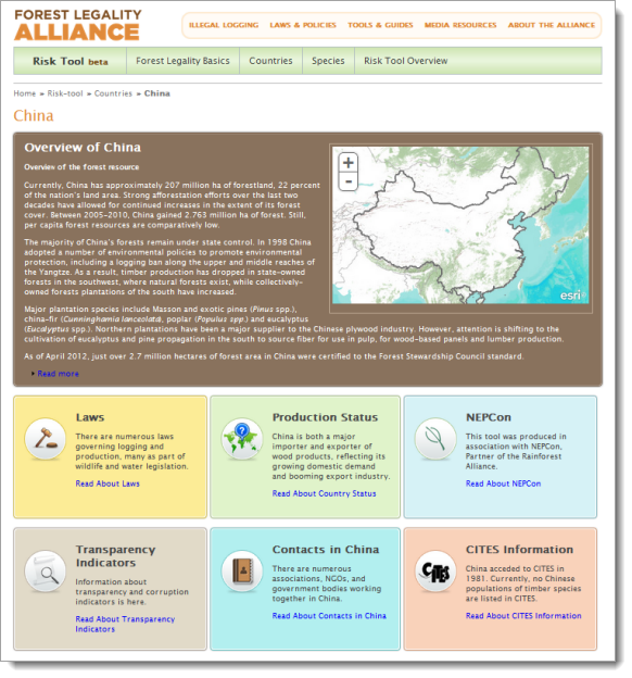 Forest Legality Alliance Risk Tool