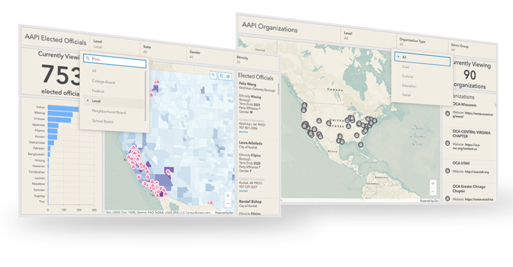 Maps in the AAPI Hub