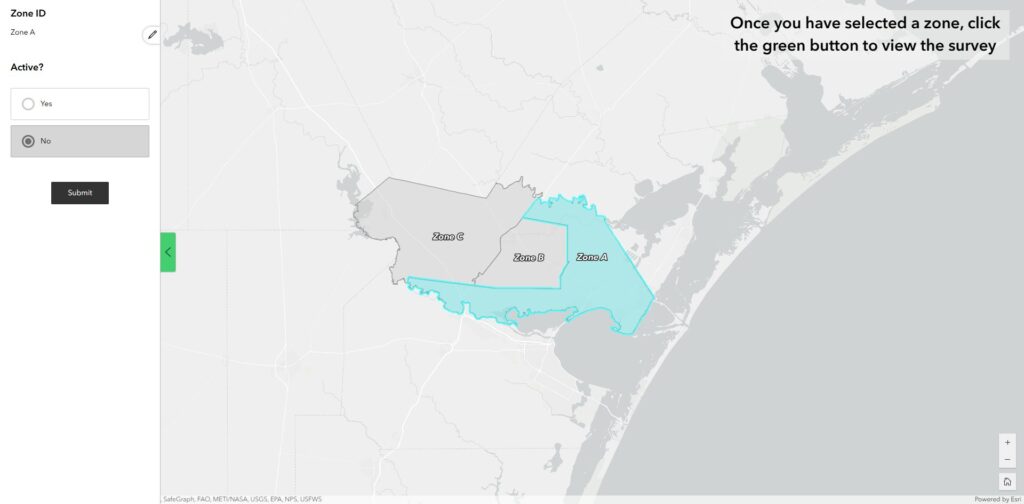 San Patricio County Hurricane Preparedness Viewer San Patricio County Hurricane Preparedness Evacuation Zone Activation App